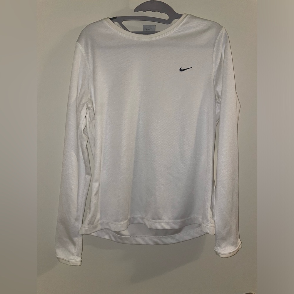 Nike Classic White Long Sleeve Top